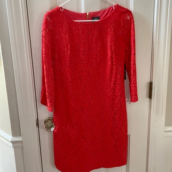 Vince Camuto Dresses | Nwt Lace Vince Camuto Dress. Perfect For Cocktails Or A Dinner Date. Size 2. | Color: Orange | Size: 2 | Ltokars18's Closet